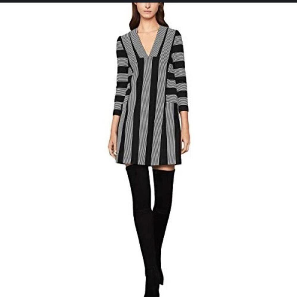 BCBGMAXAZRIA BLACK COMBO‎ NWT  DRESS SIZE 6